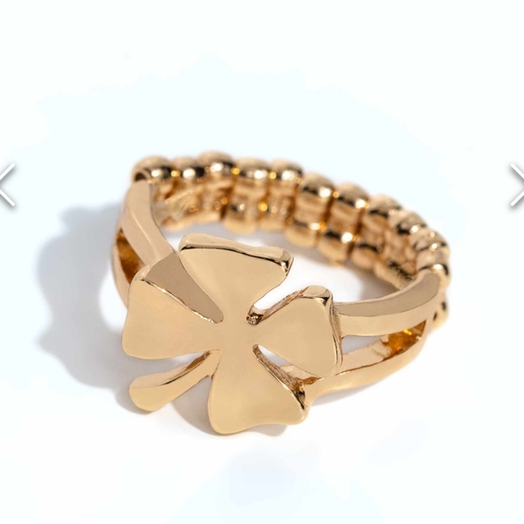 Framed Finish Gold Ring 💍  Dainty - Picture 1 of 3